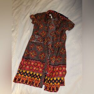 Vintage Unassembled Floral Patterned Dress Size 16 1/2 by Sears